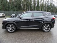 USED 2016 16 HYUNDAI TUCSON 1.6 T-GDi Premium SE 5d 4WD 177 S/S  PAN ROOF, SAT NAV, REAR CAMERA, FULL LEATHER, HEATED FRONT & REAR SEATS, VENTILATED FRONT SEATS, HEATED STEERING WHEEL, ELECTRIC TAILGATE, TOW BAR, ELECTRIC FRONT SEATS, FRONT & REAR PARKING SENSORS, BLIND SPOT MONITOR, LANE KEEP ASSIST, DAB RADIO, BLUETOOTH, MANUAL 6 SPEED, 4X4, LED LIGHTS, 19 INCH ALLOYS, PRIVACY GLASS, KEYLESS ENTRY, CRUISE CONTROL & SPEED LIMITER, RAIN & LIGHT SENSORS, FOLDING MIRRORS, CLIMATE CONTROL, AUX & USB, ISO FIX, ILLUMINATING VANITY MIRRORS, GOOD SERVICE HISTORY