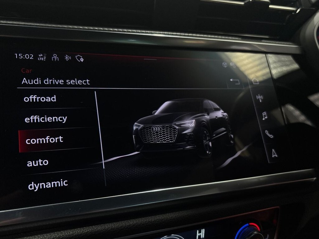 USED 2023 23 AUDI Q3 2.0 TFSI 40 Black Edition Sportback 5dr Petrol S Tronic quattro Euro 6 (s/s) (190 ps) AUDI WARRANTY|COMFORT & SOUND