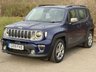 USED 2019 19 JEEP RENEGADE 1.0 GSE T3 Limited SUV 5dr Petrol Manual Euro 6 (s/s) (120 ps) VISIBILITY PACK, 18" ALLOYS, AIRCON