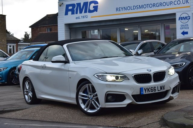 View our BMW 2 Series 2 OWNERS FULL SERVICE HISTORY 2.0 220i M Sport Convertible 2dr | PETROL | AUTOMATIC | M SPORT | HARMON KARDON SOUND SYSTEM | HEATED SEATS | LEATHER INTERIOR 