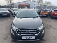 USED 2019 69 FORD ECOSPORT 1.0T EcoBoost GPF Titanium SUV 5dr Petrol Auto Euro 6 (s/s) (125 ps) NOW FOR SOMETHING A LITTLE DIFFERENT+FINISHED IN EXCLUSIVE GREY METALLIC BODY COLOUR+NICE LOW MILEAGE+SERVICE HISTORY+REAR PRIVACY GLASS+HALF LEATHER INTERIOR+SATELLITE NAVIGATION+PARK ASSIST+CLIMATE CONTROL+17 INCH ALLOY WHEELS+1 FULL YEARS MOT PRIOR TO COLLECTION+CALL NOW TO SPEAK WITH OUR EXPERIENCED SALES TEAM AND ARRANGE A VIEWING+DONT MISS OUT, THIS WONT HANG AROUND FOR LONG!!!!!!!!!!!!!!!!!!!!!!!!!!!!!!!!!!!!