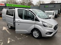 USED 2022 72 FORD TRANSIT CUSTOM Ford Transit Custom 2.0 320 EcoBlue Limited Crew Van, 57,000 miles, Euro 6, 6 Seater, 16' Alloys, A/C, F&R sensors. Final price plus VAT @ 20%! This 2022 Ford Transit Custom Limited is a standout example, having had only one owner since new. Powered by a 2.0L Diesel engine and meeting Euro 6 emission standards, this van offers a practical and efficient driving experience. It comfortably seats six people and comes with a 3 month warranty for your peace of mind. The MOT is valid until December 2026, ensuring its roadworthiness for years to come. Notable features include automatic headlights with a follow me home function, front and rear p