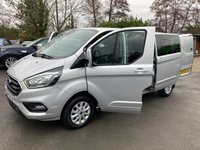 USED 2022 72 FORD TRANSIT CUSTOM Ford Transit Custom 2.0 320 EcoBlue Limited Crew Van, 57,000 miles, Euro 6, 6 Seater, 16' Alloys, A/C, F&R sensors. Final price plus VAT @ 20%! This 2022 Ford Transit Custom Limited is a standout example, having had only one owner since new. Powered by a 2.0L Diesel engine and meeting Euro 6 emission standards, this van offers a practical and efficient driving experience. It comfortably seats six people and comes with a 3 month warranty for your peace of mind. The MOT is valid until December 2026, ensuring its roadworthiness for years to come. Notable features include automatic headlights with a follow me home function, front and rear p