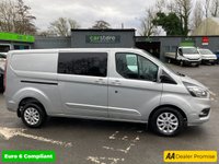 USED 2022 72 FORD TRANSIT CUSTOM Ford Transit Custom 2.0 320 EcoBlue Limited Crew Van, 57,000 miles, Euro 6, 6 Seater, 16' Alloys, A/C, F&R sensors. Final price plus VAT @ 20%! This 2022 Ford Transit Custom Limited is a standout example, having had only one owner since new. Powered by a 2.0L Diesel engine and meeting Euro 6 emission standards, this van offers a practical and efficient driving experience. It comfortably seats six people and comes with a 3 month warranty for your peace of mind. The MOT is valid until December 2026, ensuring its roadworthiness for years to come. Notable features include automatic headlights with a follow me home function, front and rear p
