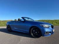 USED 2019 69 BMW 2 SERIES 2.0 220d M Sport Convertible 2dr Diesel Auto Euro 6 (s/s) (190 ps) JUST 32,000 MILES FROM NEW - M SPORT - 220D 190BHP - NAVIGATION MEDIA - HEATED LEATHER SEATS - MODERN & STYLISH