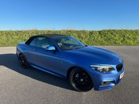 USED 2019 69 BMW 2 SERIES 2.0 220d M Sport Convertible 2dr Diesel Auto Euro 6 (s/s) (190 ps) JUST 32,000 MILES FROM NEW - M SPORT - 220D 190BHP - NAVIGATION MEDIA - HEATED LEATHER SEATS - MODERN & STYLISH