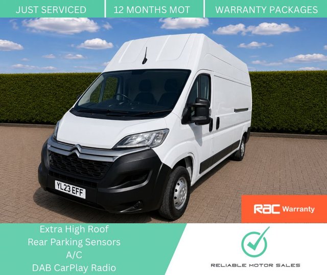 View our Citroen Relay 2.2 BlueHDi 35 Enterprise Edition Panel Van 5dr Diesel Manual L3 Extra High Roof Euro 6 (s/s) (140 ps)