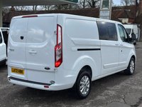 USED 2023 72 FORD TRANSIT CUSTOM 2.0 320 EcoBlue Limited Crew Van Double Cab 5dr Diesel Manual L2 H1 Euro 6 (s/s) (130 ps) 