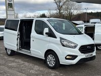 USED 2023 72 FORD TRANSIT CUSTOM 2.0 320 EcoBlue Limited Crew Van Double Cab 5dr Diesel Manual L2 H1 Euro 6 (s/s) (130 ps) 