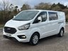 USED 2023 72 FORD TRANSIT CUSTOM 2.0 320 EcoBlue Limited Crew Van Double Cab 5dr Diesel Manual L2 H1 Euro 6 (s/s) (130 ps) 