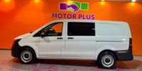 USED 2023 23 MERCEDES-BENZ VITO 2.0 114 CDI Progressive Crew Van Double Cab 5dr Diesel G-Tronic RWD L2 Euro 6 (s/s) (LWB) (136 ps) One Owner. LWB. Artico Leather