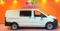 USED 2023 23 MERCEDES-BENZ VITO 2.0 114 CDI Progressive Crew Van Double Cab 5dr Diesel G-Tronic RWD L2 Euro 6 (s/s) (LWB) (136 ps) One Owner. LWB. Artico Leather