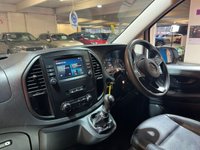 USED 2023 23 MERCEDES-BENZ VITO 2.0 114 CDI Progressive Crew Van Double Cab 5dr Diesel G-Tronic RWD L2 Euro 6 (s/s) (LWB) (136 ps) One Owner. LWB. Artico Leather