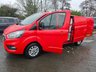 USED 2022 72 FORD TRANSIT CUSTOM Red 2.0 EcoBlue Limited Euro 6 panel, 49,600 miles, ULEZ compliant, Automatic, Sat Nav, A/C, F&R Sensors + Camera, Alloys Final price plus VAT @ 20%! This 2022 Ford Transit Custom 320 Limited van boasts a full service history, with its last service completed at 47,808 miles on 14 November 2025, and has had only one owner from new. This Euro 6 compliant 2.0 litre EcoBlue diesel automatic L2 H1 model comes with a 3 month warranty and a 12 month MOT provided on purchase. It features a wealth of notable equipment including a fixed rear view camera with front and rear parking assistance, trailer tow attachments with a towbar, and the ICE Feature P