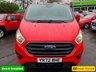 USED 2022 72 FORD TRANSIT CUSTOM Red 2.0 EcoBlue Limited Euro 6 panel, 49,600 miles, ULEZ compliant, Automatic, Sat Nav, A/C, F&R Sensors + Camera, Alloys Final price plus VAT @ 20%! This 2022 Ford Transit Custom 320 Limited van boasts a full service history, with its last service completed at 47,808 miles on 14 November 2025, and has had only one owner from new. This Euro 6 compliant 2.0 litre EcoBlue diesel automatic L2 H1 model comes with a 3 month warranty and a 12 month MOT provided on purchase. It features a wealth of notable equipment including a fixed rear view camera with front and rear parking assistance, trailer tow attachments with a towbar, and the ICE Feature P