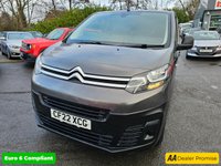 USED 2022 22 CITROEN DISPATCH Grey 1.5 BlueHDi Euro 6 panel van, 59,999 miles, ULEZ compliant, 6-speed Manual, A/C, Bluetooth, 7in Touchscreen, DAB. Final Price Plus VAT @ 20%! This 2022 Citroen Dispatch van boasts a single owner and a recent service in June 2024 at 33,841 miles, offering excellent provenance.  This Enterprise Pro M derivative features a 1.5 litre BlueHDi diesel engine, meeting Euro 6 emission standards.  It comes equipped with a 7in colour touchscreen incorporating Citroen Connect DAB Radio, Android Auto, Apple CarPlay, and Bluetooth, alongside a Visibility Pack for automatic headlights and air conditioning for driver comfort.  With an impressive fuel