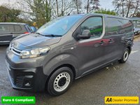 USED 2022 22 CITROEN DISPATCH Grey 1.5 BlueHDi Euro 6 panel van, 59,999 miles, ULEZ compliant, 6-speed Manual, A/C, Bluetooth, 7in Touchscreen, DAB. Final Price Plus VAT @ 20%! This 2022 Citroen Dispatch van boasts a single owner and a recent service in June 2024 at 33,841 miles, offering excellent provenance.  This Enterprise Pro M derivative features a 1.5 litre BlueHDi diesel engine, meeting Euro 6 emission standards.  It comes equipped with a 7in colour touchscreen incorporating Citroen Connect DAB Radio, Android Auto, Apple CarPlay, and Bluetooth, alongside a Visibility Pack for automatic headlights and air conditioning for driver comfort.  With an impressive fuel