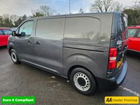 USED 2022 22 CITROEN DISPATCH Grey 1.5 BlueHDi Euro 6 panel van, 59,999 miles, ULEZ compliant, 6-speed Manual, A/C, Bluetooth, 7in Touchscreen, DAB. Final Price Plus VAT @ 20%! This 2022 Citroen Dispatch van boasts a single owner and a recent service in June 2024 at 33,841 miles, offering excellent provenance.  This Enterprise Pro M derivative features a 1.5 litre BlueHDi diesel engine, meeting Euro 6 emission standards.  It comes equipped with a 7in colour touchscreen incorporating Citroen Connect DAB Radio, Android Auto, Apple CarPlay, and Bluetooth, alongside a Visibility Pack for automatic headlights and air conditioning for driver comfort.  With an impressive fuel