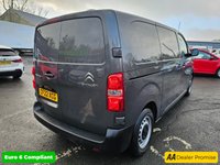 USED 2022 22 CITROEN DISPATCH Grey 1.5 BlueHDi Euro 6 panel van, 59,999 miles, ULEZ compliant, 6-speed Manual, A/C, Bluetooth, 7in Touchscreen, DAB. Final Price Plus VAT @ 20%! This 2022 Citroen Dispatch van boasts a single owner and a recent service in June 2024 at 33,841 miles, offering excellent provenance.  This Enterprise Pro M derivative features a 1.5 litre BlueHDi diesel engine, meeting Euro 6 emission standards.  It comes equipped with a 7in colour touchscreen incorporating Citroen Connect DAB Radio, Android Auto, Apple CarPlay, and Bluetooth, alongside a Visibility Pack for automatic headlights and air conditioning for driver comfort.  With an impressive fuel