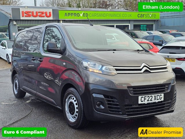View our Citroen Dispatch Grey 1.5 BlueHDi Euro 6 panel van, 59,999 miles, ULEZ compliant, 6-speed Manual, A/C, Bluetooth, 7in Touchscreen, DAB. Final Price Plus VAT @ 20%!