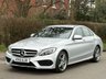 USED 2015 15 MERCEDES-BENZ C-CLASS 2.1 C220 BlueTEC AMG Line Saloon 4dr Diesel Manual Euro 6 (s/s) (170 ps) LEATHER NAV DAB CAMERA  SVC HISTORY