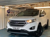 USED 2018 18 FORD EDGE 2.0 TDCi Titanium SUV 5dr Diesel Powershift AWD Euro 6 (s/s) (210 ps)+2 KEYS+2 FORMER KEEPERS+NAV+HISTORY+FULL LEATHER SEATS+PARK CONTROL+DAB+MEDIA+PANORAMIC SUNROOF+20