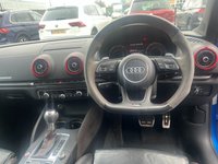 USED 2018 18 AUDI RS3 2.5 TFSI Sportback 5dr Petrol S Tronic quattro Euro 6 (s/s) (400 ps) FULL SERVICE HISTORY + 2 OWNERS + ARA BLUE METALLIC + FRESH SERVICE + FRESH MOT + FULL HEALTH CHECK