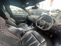 USED 2018 18 AUDI RS3 2.5 TFSI Sportback 5dr Petrol S Tronic quattro Euro 6 (s/s) (400 ps) FULL SERVICE HISTORY + 2 OWNERS + ARA BLUE METALLIC + FRESH SERVICE + FRESH MOT + FULL HEALTH CHECK