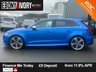 USED 2018 18 AUDI RS3 2.5 TFSI Sportback 5dr Petrol S Tronic quattro Euro 6 (s/s) (400 ps) FULL SERVICE HISTORY + 2 OWNERS + ARA BLUE METALLIC + FRESH SERVICE + FRESH MOT + FULL HEALTH CHECK