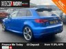 USED 2018 18 AUDI RS3 2.5 TFSI Sportback 5dr Petrol S Tronic quattro Euro 6 (s/s) (400 ps) FULL SERVICE HISTORY + 2 OWNERS + ARA BLUE METALLIC + FRESH SERVICE + FRESH MOT + FULL HEALTH CHECK