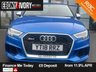 USED 2018 18 AUDI RS3 2.5 TFSI Sportback 5dr Petrol S Tronic quattro Euro 6 (s/s) (400 ps) FULL SERVICE HISTORY + 2 OWNERS + ARA BLUE METALLIC + FRESH SERVICE + FRESH MOT + FULL HEALTH CHECK