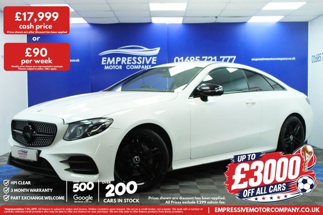 View our Mercedes-Benz E-Class 2.0 E220d AMG Line Coupe 2dr Diesel G-Tronic+ Euro 6 (s/s) (194 ps)