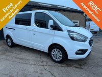 USED 2022 72 FORD TRANSIT CUSTOM 2.0 300 EcoBlue Limited Crew Van Double Cab 5dr Diesel Manual L2 H1 Euro 6 (s/s) (130 ps) Immaculate 1 owner from new example