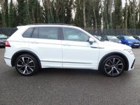 USED 2021 21 VOLKSWAGEN TIGUAN 1.5 TSI R-Line 5d DSG 150 S/S SAT NAV, VIRTUAL COCKPIT, HEATED FRONT SEATS & STEERING WHEEL, APP-CONNECT FOR APPLE CARPLAY / ANDROID AUTO, DSG AUTOMATIC GEARBOX, ADAPTIVE CRUISE CONTROL, LANE ASSIST, DAB RADIO, BLUETOOTH, RONT & REAR PARKING SENSORS WITH DISPLAY, PARK ASSIST, 20 INCH ALLOY WHEELS, PART LEATHER INTERIOR, ELECTRIC FOLDING MIRRORS, KEYLESS ENTRY & START, ADJUSTABLE DRIVING MODES, LEATHER TIPTRONIC FLAT BOTTOM MFSW, 1 OWNER FROM NEW, SERVICE HISTORY