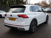USED 2021 21 VOLKSWAGEN TIGUAN 1.5 TSI R-Line 5d DSG 150 S/S SAT NAV, VIRTUAL COCKPIT, HEATED FRONT SEATS & STEERING WHEEL, APP-CONNECT FOR APPLE CARPLAY / ANDROID AUTO, DSG AUTOMATIC GEARBOX, ADAPTIVE CRUISE CONTROL, LANE ASSIST, DAB RADIO, BLUETOOTH, RONT & REAR PARKING SENSORS WITH DISPLAY, PARK ASSIST, 20 INCH ALLOY WHEELS, PART LEATHER INTERIOR, ELECTRIC FOLDING MIRRORS, KEYLESS ENTRY & START, ADJUSTABLE DRIVING MODES, LEATHER TIPTRONIC FLAT BOTTOM MFSW, 1 OWNER FROM NEW, SERVICE HISTORY