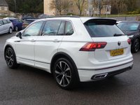 USED 2021 21 VOLKSWAGEN TIGUAN 1.5 TSI R-Line 5d DSG 150 S/S SAT NAV, VIRTUAL COCKPIT, HEATED FRONT SEATS & STEERING WHEEL, APP-CONNECT FOR APPLE CARPLAY / ANDROID AUTO, DSG AUTOMATIC GEARBOX, ADAPTIVE CRUISE CONTROL, LANE ASSIST, DAB RADIO, BLUETOOTH, RONT & REAR PARKING SENSORS WITH DISPLAY, PARK ASSIST, 20 INCH ALLOY WHEELS, PART LEATHER INTERIOR, ELECTRIC FOLDING MIRRORS, KEYLESS ENTRY & START, ADJUSTABLE DRIVING MODES, LEATHER TIPTRONIC FLAT BOTTOM MFSW, 1 OWNER FROM NEW, SERVICE HISTORY