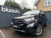 USED 2018 18 FORD ECOSPORT 1.0T EcoBoost Titanium SUV 5dr Petrol Manual Euro 6 (s/s) (125 ps) Climate control A/C, Satellite navigation, Bluetooth connectivity for calls and music, Voice control, USB  input, Heated front screen, Power folding wingmirrors, Rear privacy glass, DAB radio, LED daytime running lights, Rear parking sensors, Rear parking camera, Apple Carplay, Android Auto, Keyless Start.