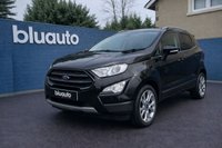 USED 2018 18 FORD ECOSPORT 1.0T EcoBoost Titanium SUV 5dr Petrol Manual Euro 6 (s/s) (125 ps) Climate control A/C, Satellite navigation, Bluetooth connectivity for calls and music, Voice control, USB  input, Heated front screen, Power folding wingmirrors, Rear privacy glass, DAB radio, LED daytime running lights, Rear parking sensors, Rear parking camera, Apple Carplay, Android Auto, Keyless Start.