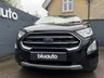 USED 2018 18 FORD ECOSPORT 1.0T EcoBoost Titanium SUV 5dr Petrol Manual Euro 6 (s/s) (125 ps) Climate control A/C, Satellite navigation, Bluetooth connectivity for calls and music, Voice control, USB  input, Heated front screen, Power folding wingmirrors, Rear privacy glass, DAB radio, LED daytime running lights, Rear parking sensors, Rear parking camera, Apple Carplay, Android Auto, Keyless Start.