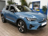 USED 2022 72 VOLVO XC40 Recharge 69kWh Plus SUV 5dr Electric Auto (231 ps) SAT NAV ANDROID APPLE CARPLAY HEATED SEATS CRUISE CONTROL PARKING SENSORS 1 OWNER SERVICE HISTORY WARRANTY