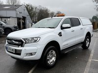 USED 2019 19 FORD RANGER 2.2 TDCi Limited 1 Pickup Double Cab 4dr Diesel Auto 4WD Euro 5 (160 ps) This 2019 Ford Ranger boasts an MOT valid until August 2026, offering peace of mind for the coming years. This 2.2 TDCi Limited 1 Pickup Double Cab is equipped with a robust 2.2 litre diesel engine and a four wheel drive system, making it a capable choice for various tasks. The automatic transmission ensures a smooth driving experience, while its impressive 3500 kg towing weight capability highlights its utility for hauling. The Limited 1 trim level signifies a well appointed vehicle.