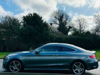 USED 2016 65 MERCEDES-BENZ C-CLASS 2.1 C220d AMG Line (Premium) Coupe 2dr Diesel G-Tronic+ Euro 6 (s/s) (170 ps) PAN ROOF+LEATHER+SAT NAV+ULEZ