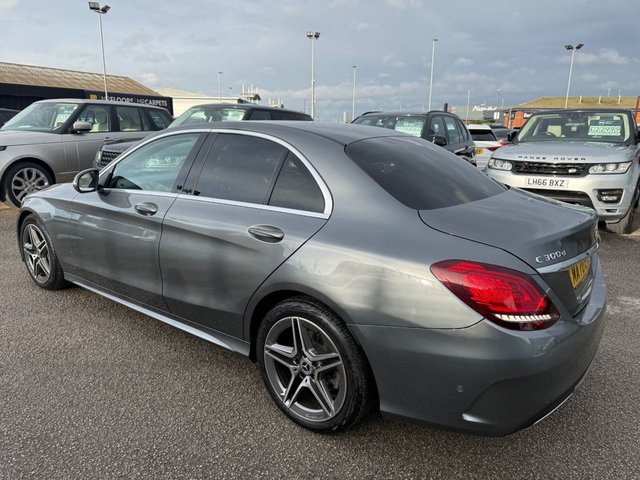 2020 MERCEDES-BENZ C-CLASS 2.0 C300d AMG Line Edition (Premium) Saloon 4dr Diesel G-Tronic+ Euro 6-1 OWNER FROM NEW FINISHED IN SELENITE GREY WITH BLACK LEATHER UPHOLSTERY-REVERSE CAMERA-ACTIVE PARK ASSIST-BLUETOOTH-CRUISE CONTROL-SATNAV-DAB RADIO-HEATED FRONT SEATS-ELECTRIC FOLDING MIRRORS-AUTOMATIC HIGH BEAM CONTROL-DYNAMIC LED HEADLIGHTS-AMBIENT LIGHTING-KEYLESS START-DUAL ZONE CLIMATE CONTROL - Photo 5