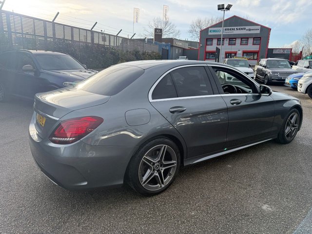 2020 MERCEDES-BENZ C-CLASS 2.0 C300d AMG Line Edition (Premium) Saloon 4dr Diesel G-Tronic+ Euro 6-1 OWNER FROM NEW FINISHED IN SELENITE GREY WITH BLACK LEATHER UPHOLSTERY-REVERSE CAMERA-ACTIVE PARK ASSIST-BLUETOOTH-CRUISE CONTROL-SATNAV-DAB RADIO-HEATED FRONT SEATS-ELECTRIC FOLDING MIRRORS-AUTOMATIC HIGH BEAM CONTROL-DYNAMIC LED HEADLIGHTS-AMBIENT LIGHTING-KEYLESS START-DUAL ZONE CLIMATE CONTROL - Photo 9
