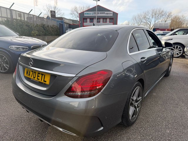 2020 MERCEDES-BENZ C-CLASS 2.0 C300d AMG Line Edition (Premium) Saloon 4dr Diesel G-Tronic+ Euro 6-1 OWNER FROM NEW FINISHED IN SELENITE GREY WITH BLACK LEATHER UPHOLSTERY-REVERSE CAMERA-ACTIVE PARK ASSIST-BLUETOOTH-CRUISE CONTROL-SATNAV-DAB RADIO-HEATED FRONT SEATS-ELECTRIC FOLDING MIRRORS-AUTOMATIC HIGH BEAM CONTROL-DYNAMIC LED HEADLIGHTS-AMBIENT LIGHTING-KEYLESS START-DUAL ZONE CLIMATE CONTROL - Photo 8