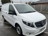 USED 2021 70 MERCEDES-BENZ VITO 1.7 110 CDI Progressive Panel Van 5dr Diesel Manual FWD L2 Euro 6 (s/s) (LWB) (102 ps) This 2021 Mercedes Benz Vito 110 CDI Progressive LWB is a standout example, having been owned by just one careful keeper since new. This long wheelbase panel van is powered by an efficient 1.7 litre Euro 6 diesel engine, ensuring compliance with modern emissions standards. The Progressive trim level offers a well appointed interior and practical features designed for everyday use, making it a reliable choice for any business. With an impressive cargo volume of 6000 litres.