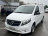 USED 2021 70 MERCEDES-BENZ VITO 1.7 110 CDI Progressive Panel Van 5dr Diesel Manual FWD L2 Euro 6 (s/s) (LWB) (102 ps) This 2021 Mercedes Benz Vito 110 CDI Progressive LWB is a standout example, having been owned by just one careful keeper since new. This long wheelbase panel van is powered by an efficient 1.7 litre Euro 6 diesel engine, ensuring compliance with modern emissions standards. The Progressive trim level offers a well appointed interior and practical features designed for everyday use, making it a reliable choice for any business. With an impressive cargo volume of 6000 litres.