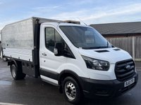 USED 2020 69 FORD TRANSIT 2.0 350 EcoBlue Leader Chassis Cab 2dr Diesel Manual RWD L2 Euro 6 (s/s) (130 ps) A 2019 Ford Transit 2.0 350 EcoBlue Leader Chassis Cab is a no-nonsense, durable workhorse built for commercial use. It pairs a 2.0-litre EcoBlue diesel engine with a manual gearbox and rear-wheel drive, producing around 130 ps and meeting Euro 6 emissions standards. The simple two-door chassis cab layout makes it an ideal base for fitting bespoke bodies like dropsides or box vans, offering reliable performance, decent payload capability and robust construction. Inside.