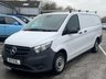 USED 2021 71 MERCEDES-BENZ VITO 1.7 110 CDI Progressive Panel Van 5dr Diesel Manual FWD L2 Euro 6 (s/s) (LWB) (102 ps) This 2021 Mercedes Benz Vito 110 CDI Progressive LWB is a standout example, having been owned by just one careful keeper since new. This long wheelbase panel van boasts a robust 1.7 litre Euro 6 diesel engine, ensuring efficient performance and compliance with modern emissions standards. The Progressive trim level offers a well appointed cabin, and with its MOT valid until September 2026, you can drive with confidence.