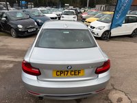 USED 2017 17 BMW 2 SERIES 2.0 218d Sport Coupe 2dr Diesel Manual Euro 6 (s/s) (150 ps) 